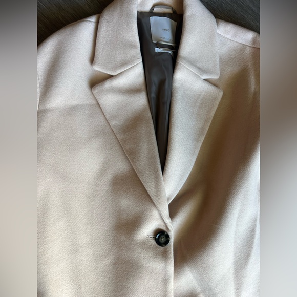 Mango Cream Women's Coat - Picture 2 of 4
